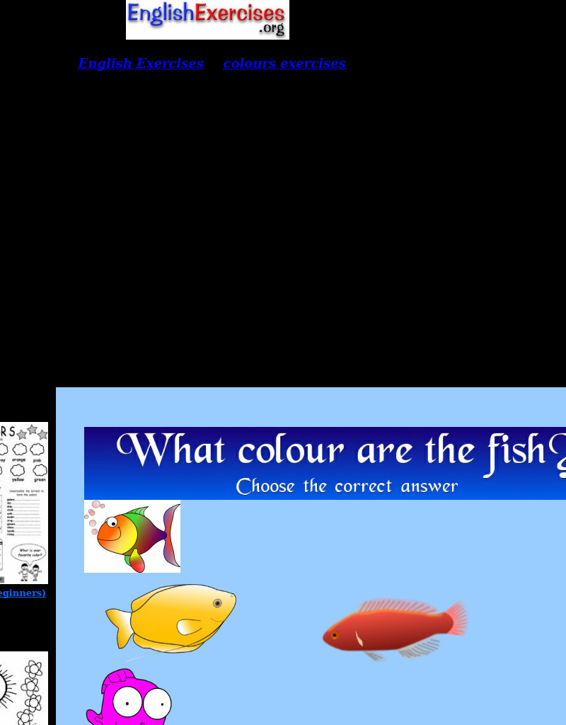 What color are the fish? Interactive