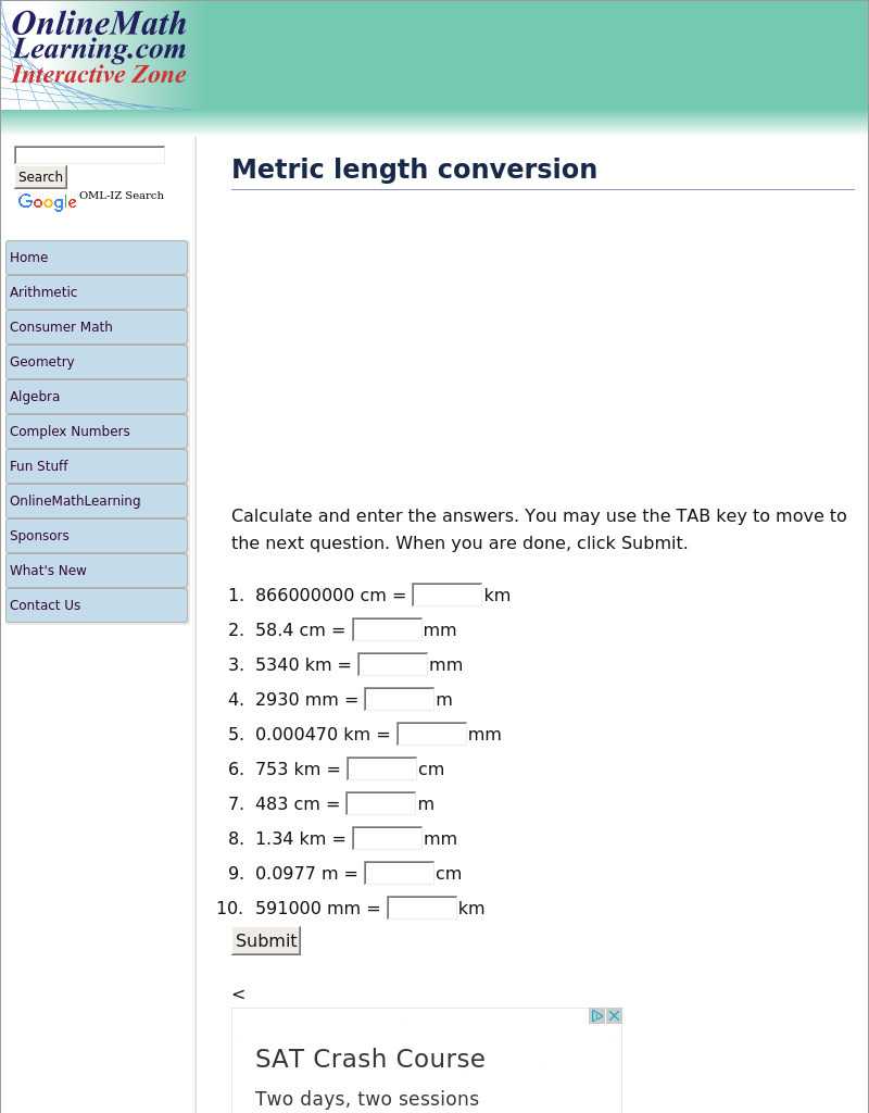 Temperature Conversion Interactive