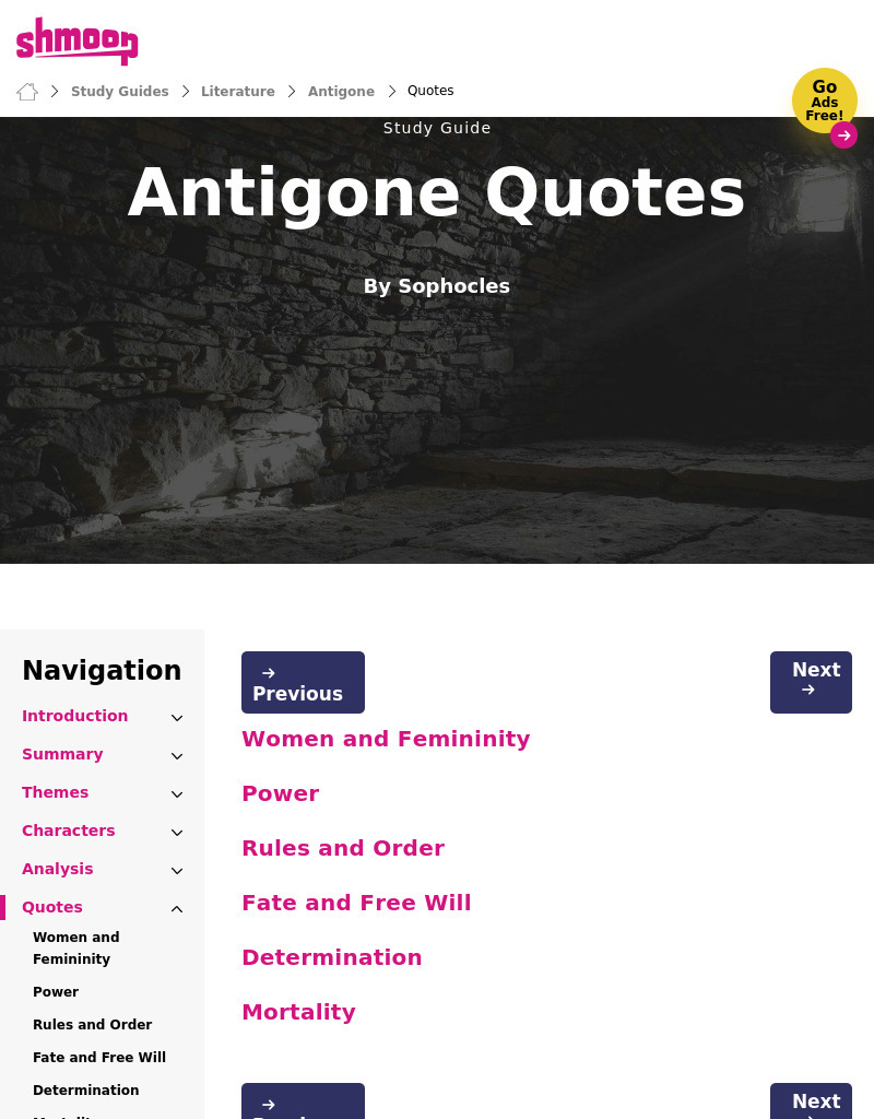 Antigone: Quotes (What was Said) Quiz Interactive