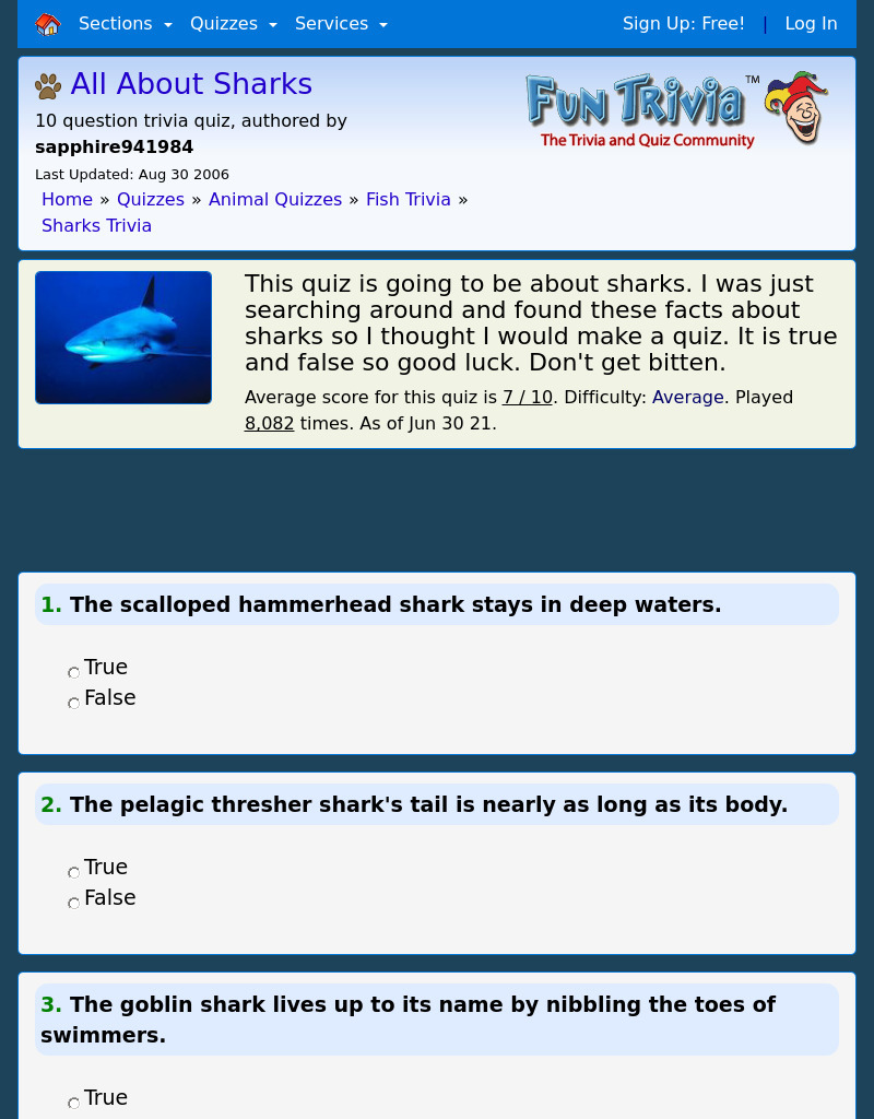 All About Sharks Interactive