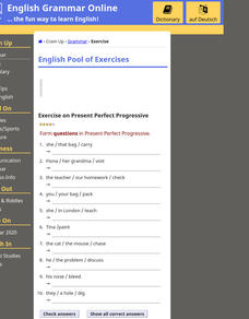 Present Perfect Progressive Tense-#4 Interactive