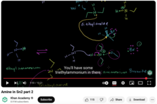 Amine in Sn2 Part 2 Instructional Video