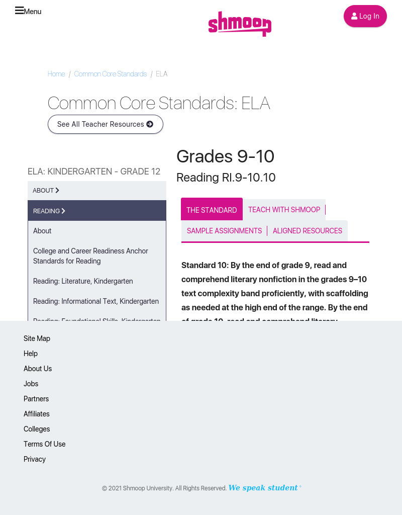 ELA.CCSS.ELA-Literacy.RI.9-10.10 Lesson Plan