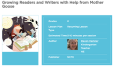 Growing Readers and Writers with Help from Mother Goose Lesson Plan