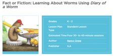 Fact or Fiction: Learning About Worms Using "Diary of a Worm" Lesson Plan