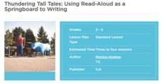 Thundering Tall Tales: Using Read-Aloud As A Springboard to Writing Lesson Plan
