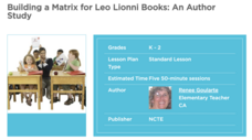 Building A Matrix for Leo Lionni Books: An Author Study Lesson Plan