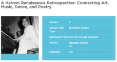 A Harlem Renaissance Retrospective: Connecting Art, Music, Dance, and Poetry Lesson Plan