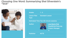 Choosing One Word: Summarizing Shel Silverstein's "Sick" Lesson Plan