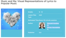 Music and Me: Visual Representations of Lyrics to Popular Music Unit Plan