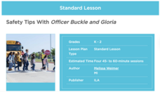 Safety Tips with Officer Buckle and Gloria Lesson Plan