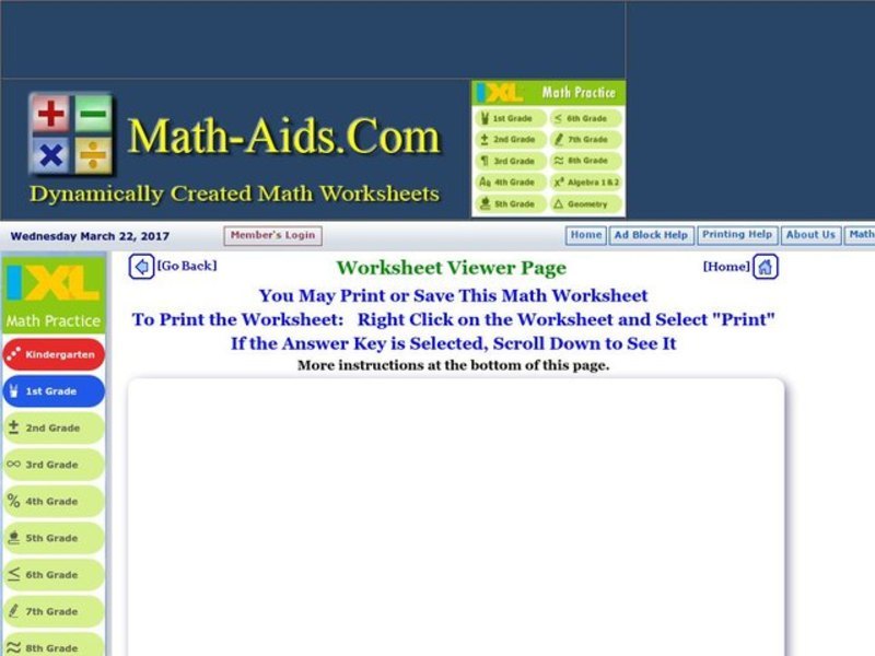 Least Common Multiple Worksheet