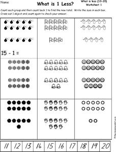 What is One Less? Worksheet