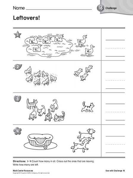 Leftovers Worksheet