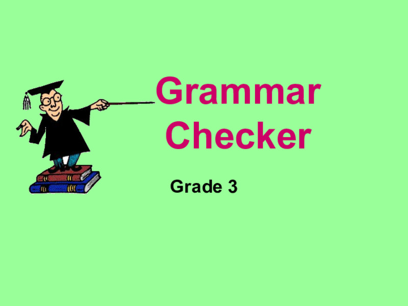 Grammar Checker PPT