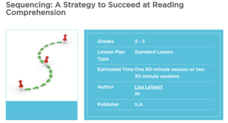 Sequencing: A Strategy to Succeed at Reading Comprehension Lesson Plan
