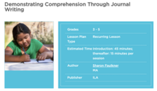 Demonstrating Comprehension Through Journal Writing Lesson Plan
