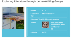 Exploring Literature Through Letter Writing Groups Lesson Plan