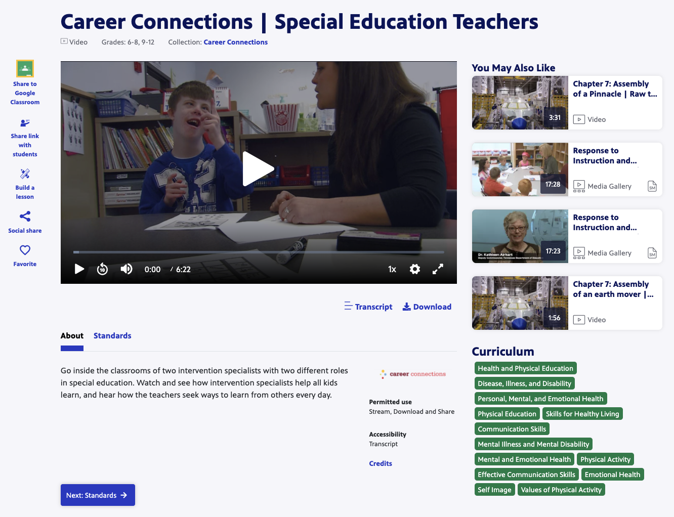 Career Connections | Special Education Teachers Instructional Video
