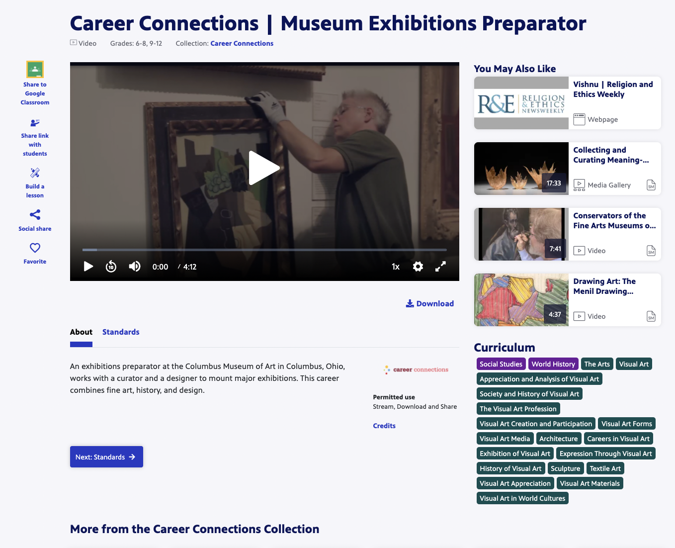 Career Connections | Museum Exhibitions Preparator Instructional Video