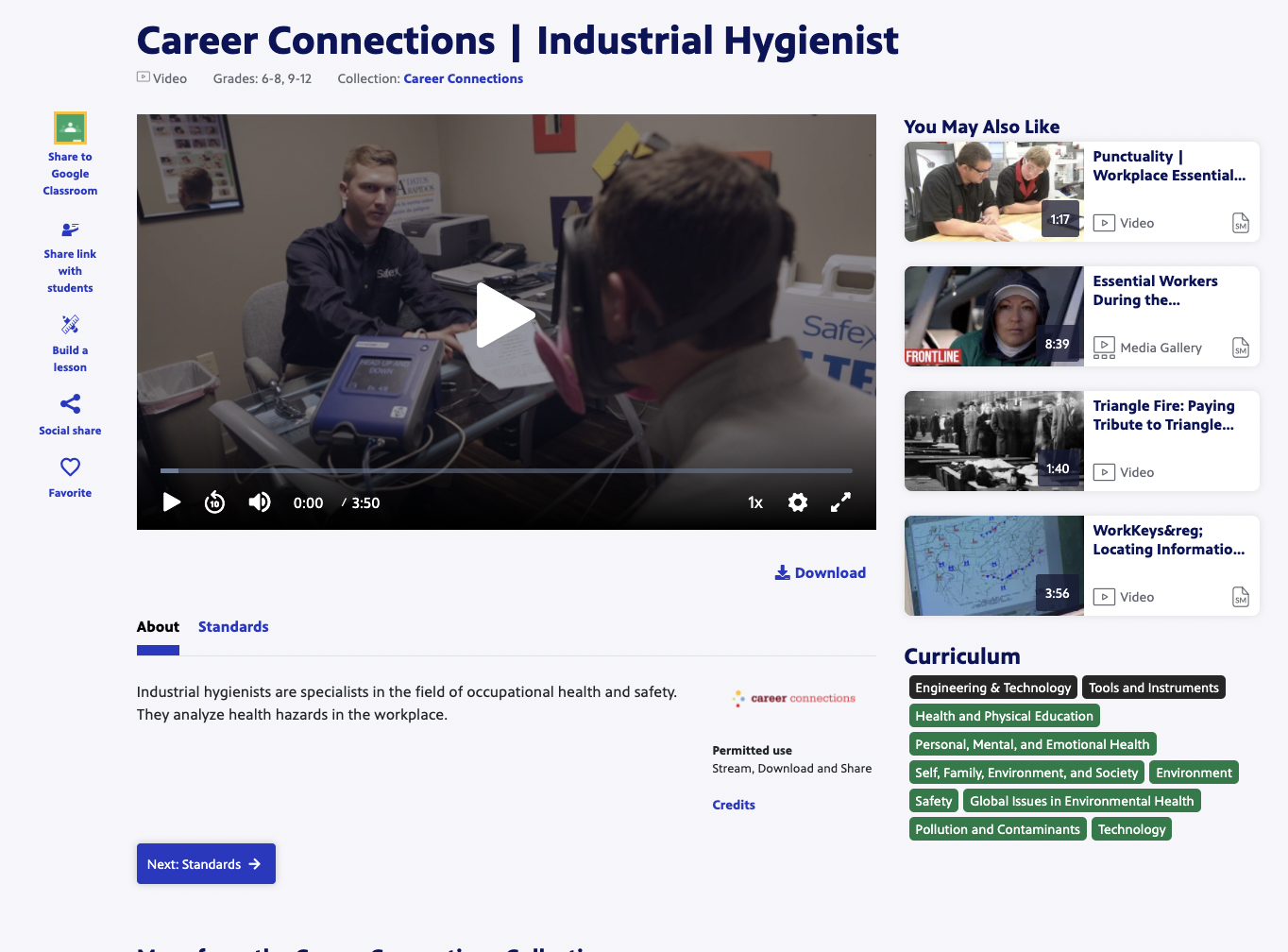 Career Connections | Industrial Hygienist Instructional Video