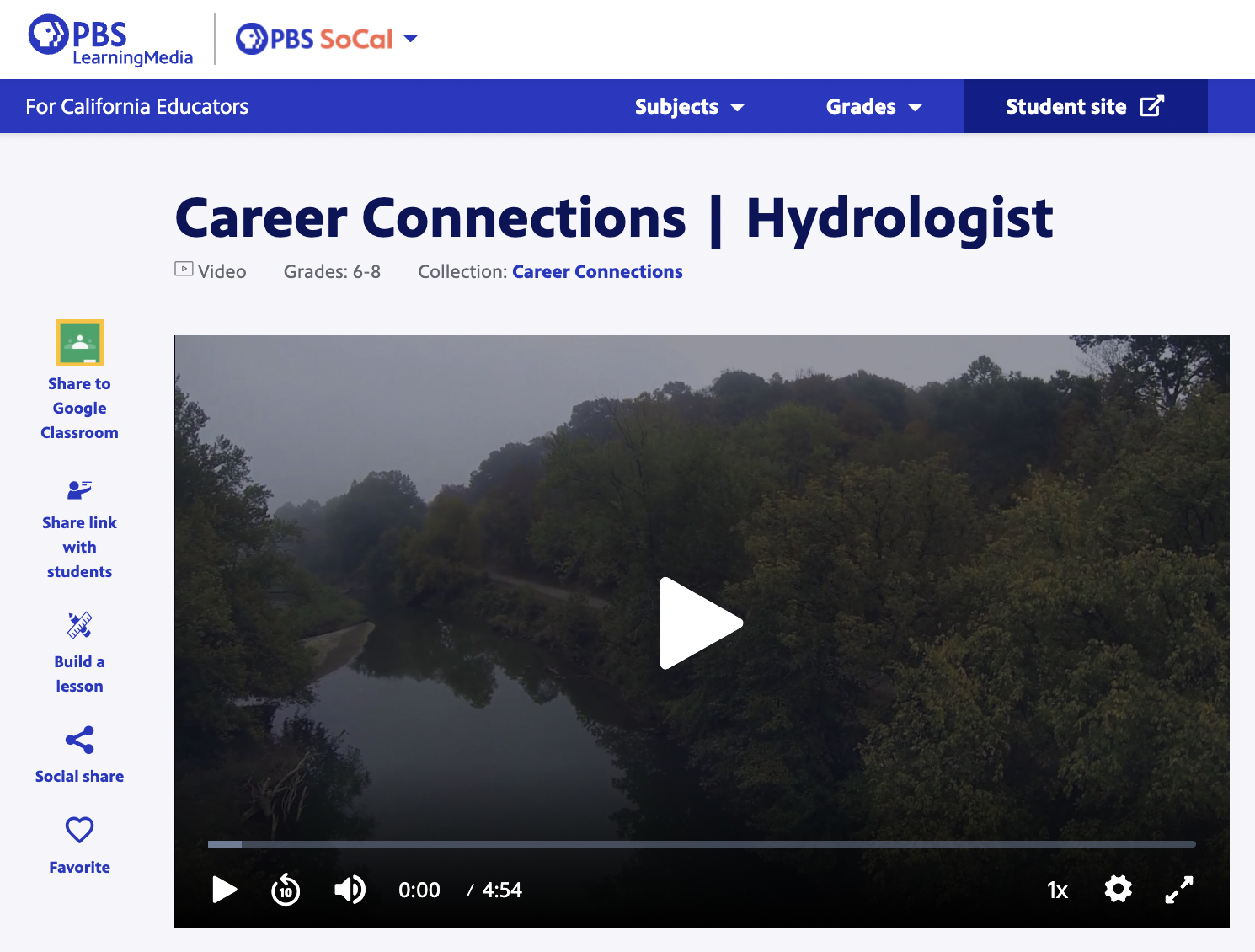 Career Connections | Hydrologist Instructional Video