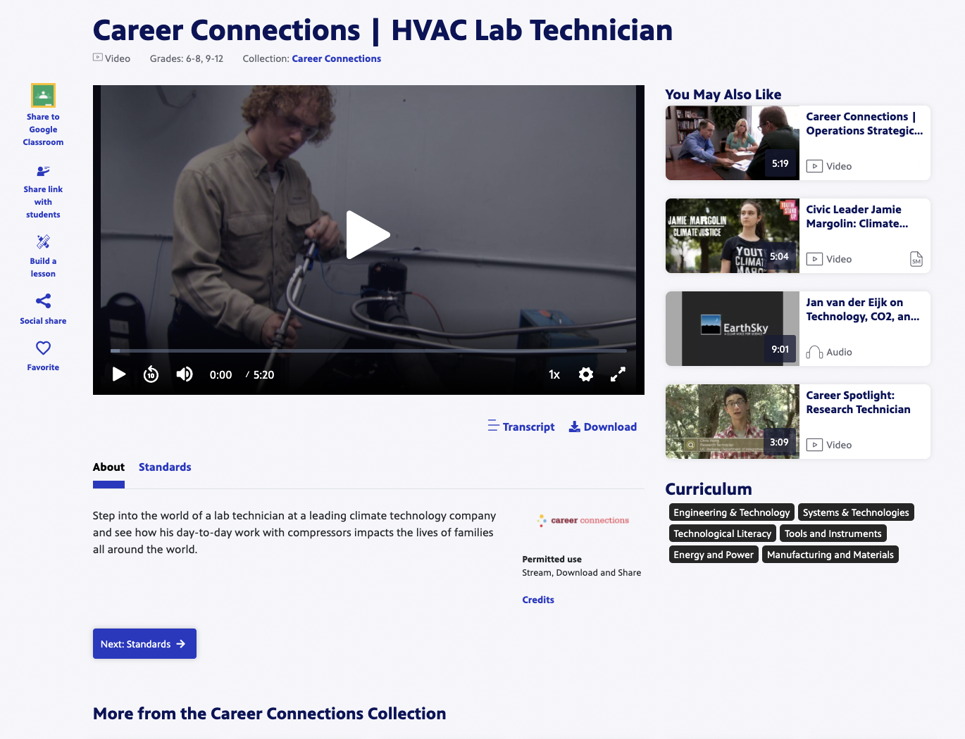 Career Connections | HVAC Lab Technician Instructional Video