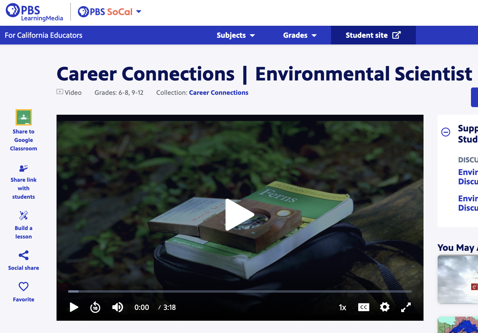 Career Connections | Environmental Scientist Instructional Video