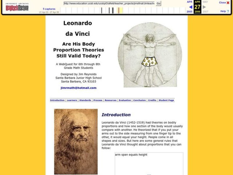 Leonardo da Vinci Lesson Plan