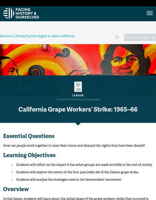 California Grape Workers’ Strike: 1965–66 Lesson Plan