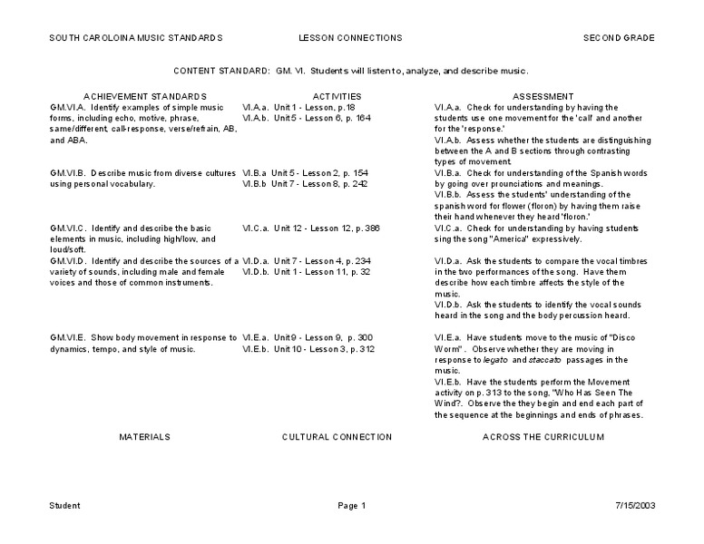 Lesson Connections Lesson Plan