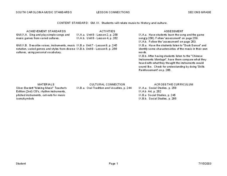 Lesson Connections Lesson Plan