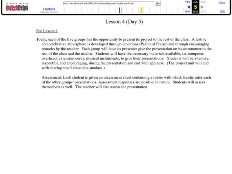 Lesson 4 Lesson Plan