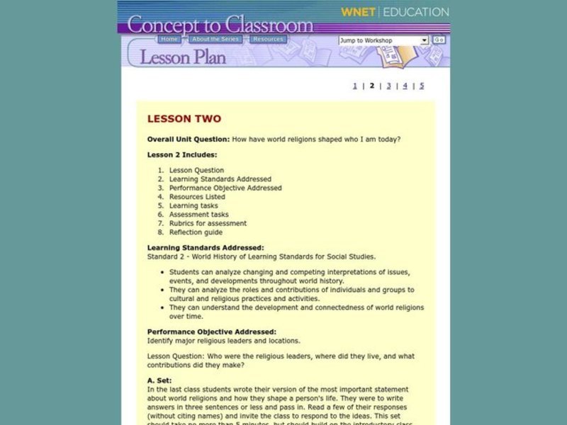 LESSON TWO Lesson Plan