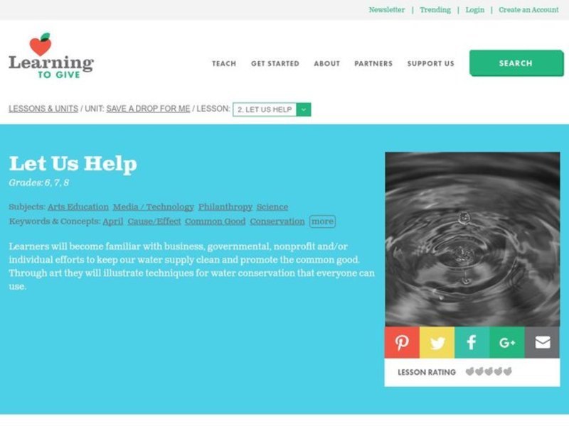 Let us Help Lesson Plan