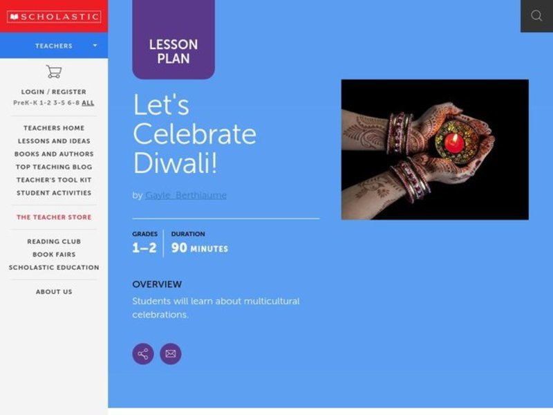 Let's Celebrate Diwali! Lesson Plan