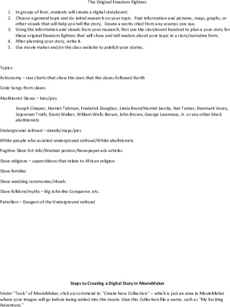 Kindred Unit Project Activity