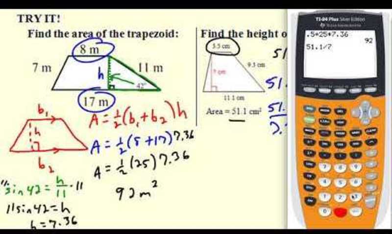 Area of Trapezoids, Kites, and Rhombi Instructional Video