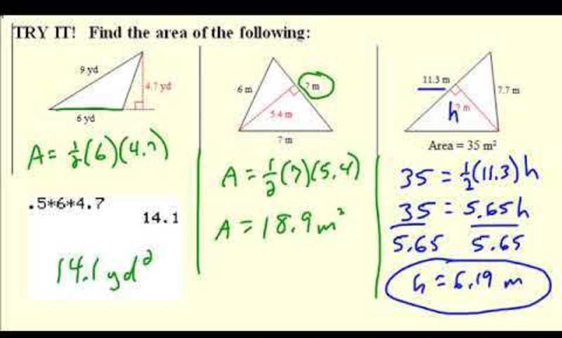 Parallelograms and Triangles Instructional Video