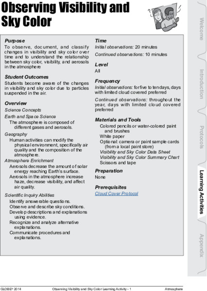 Observing Visibility and Sky Color Activity