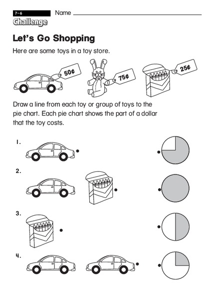 Let's Go Shopping Worksheet