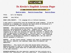 Let's Go Shopping Lesson Plan