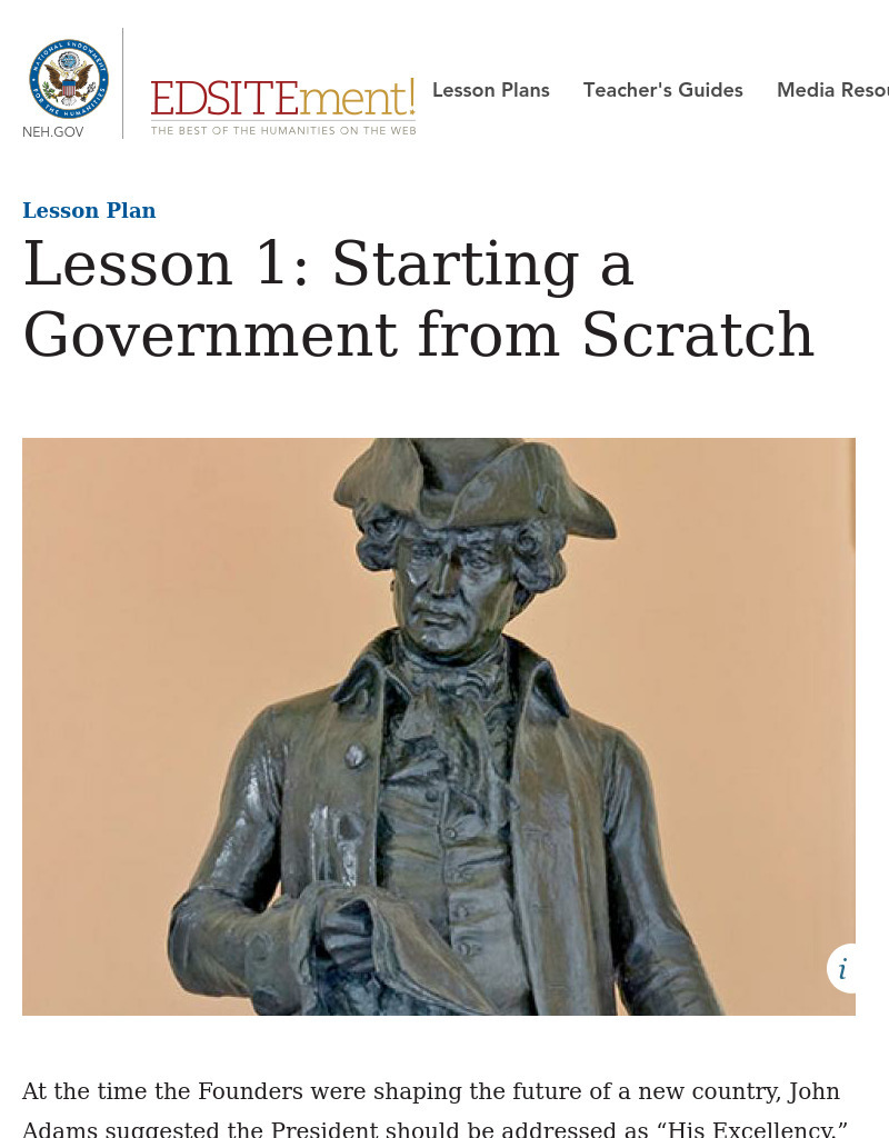 Starting a Government from Scratch Lesson Plan