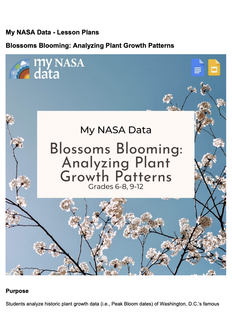 Blossoms Blooming: Analyzing Plant Growth Patterns Lesson Plan