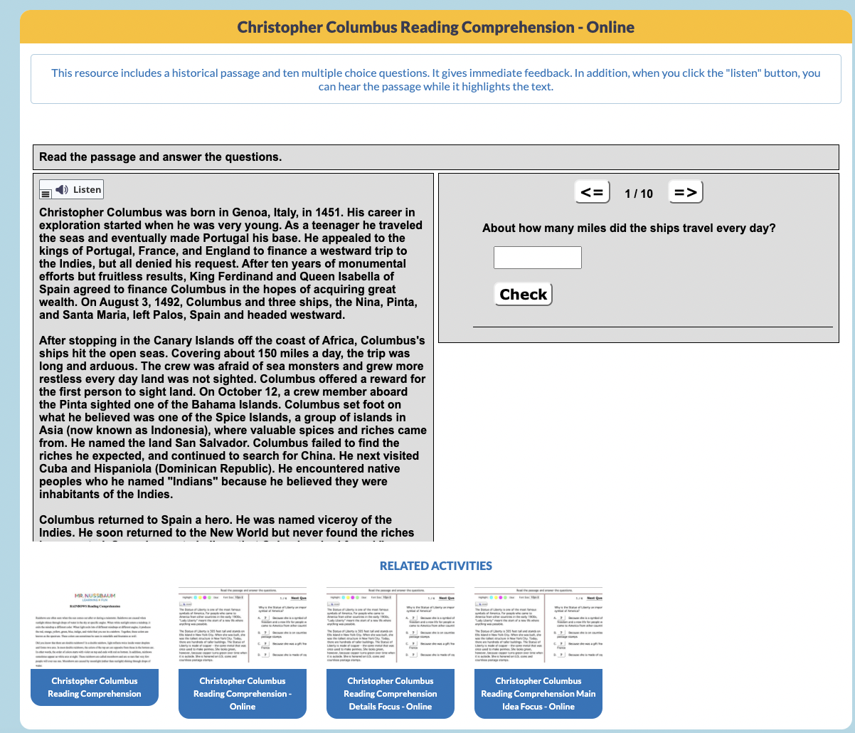 Christopher Columbus Interactive