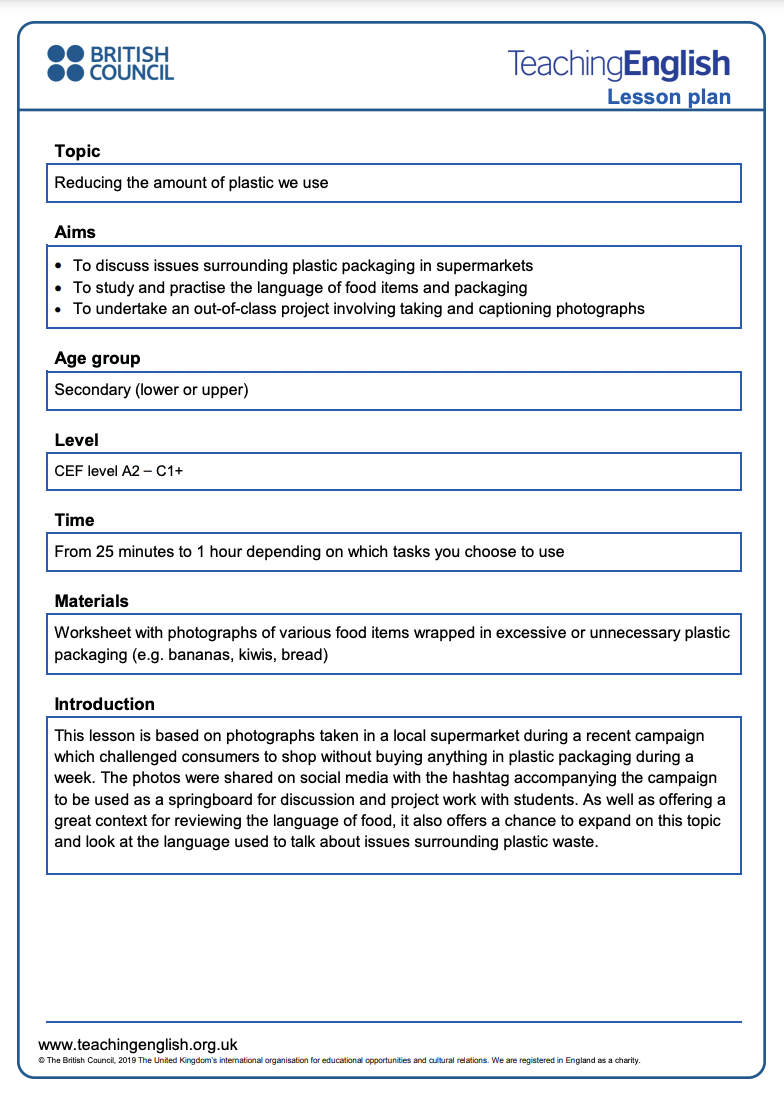 Plastic-Free Is Not Easy Lesson Plan