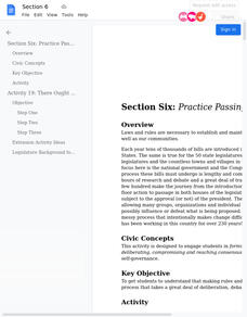 Practice Passing Laws Activity