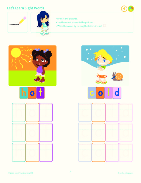 Let's Learn Sight Words Lesson Plan