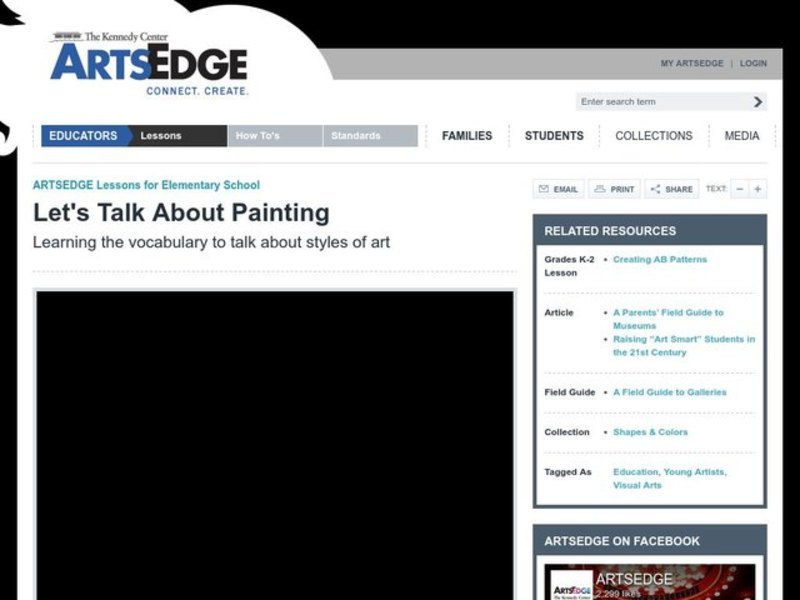 Let's Talk About Painting Lesson Plan