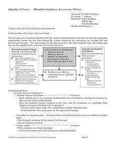 Let's Try Various Calculations Lesson Plan